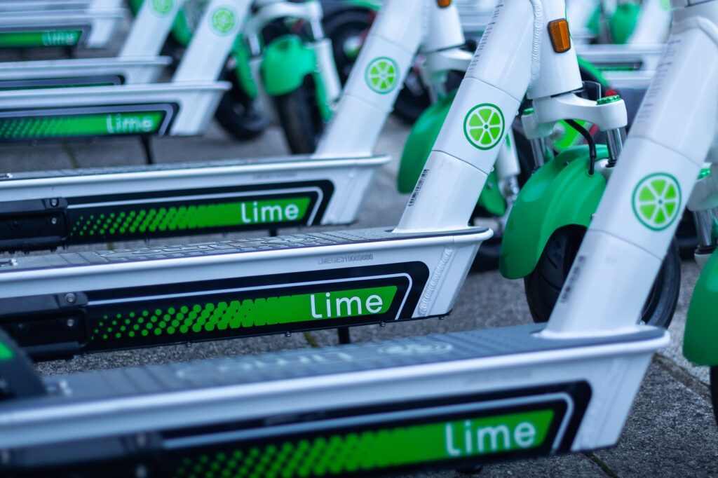 Lime e-scooter in Milton Keynes