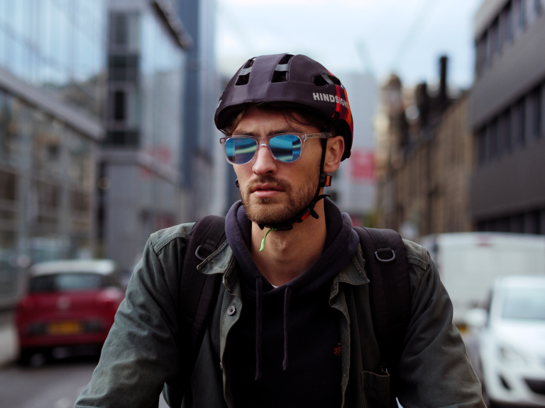 rear-view cycling glasses