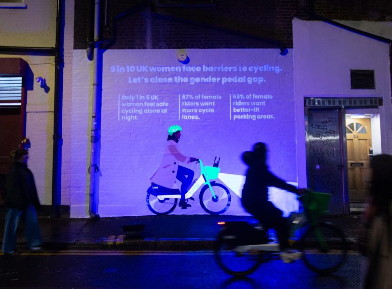 50% of women feel unsafe cycling alone at night, finds Lime
